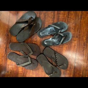 4 pairs of assorted brand sandals